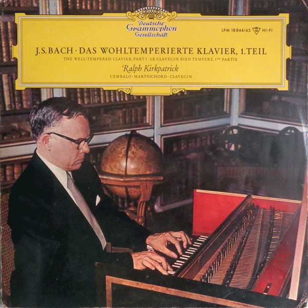 Cover J. S. Bach* - Ralph Kirkpatrick - Das Wohltemperierte Klavier, 1. Teil (2xLP, Mono, Gat) Schallplatten Ankauf