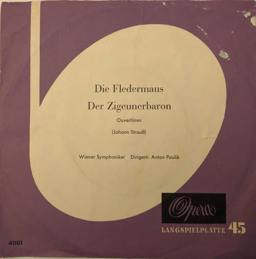 Cover Wiener Symphoniker - Die Fledermaus / Der Zigeunerbaron (Ouvertüren) (7, Mono) Schallplatten Ankauf