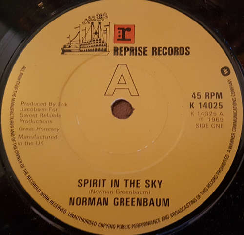 Cover Norman Greenbaum - Spirit In The Sky (7, Single) Schallplatten Ankauf