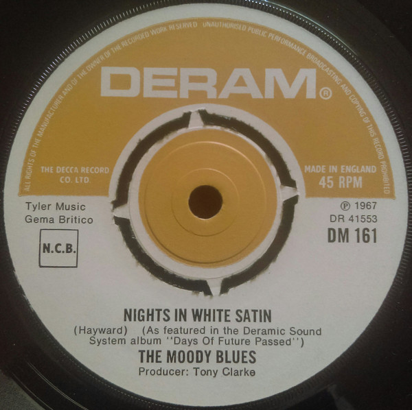 Cover The Moody Blues - Nights In White Satin (7, Single) Schallplatten Ankauf