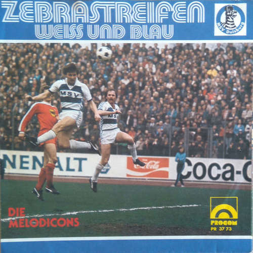 Cover Die Melodicons - Zebrastreifen Weiss Und Blau (7, Single) Schallplatten Ankauf