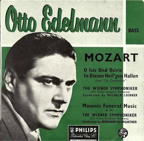 Cover Otto Edelmann, Vienna Symphony Orchestra*, Vienna Chamber Choir* - Mozart - O Isis Und Osiris (7, EP, Pus) Schallplatten Ankauf