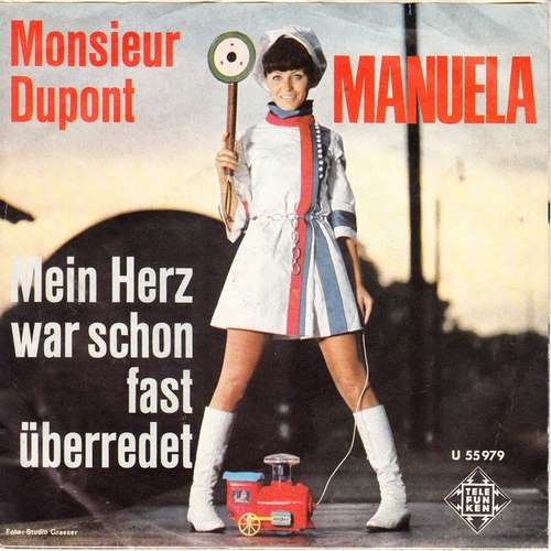 Cover Manuela (5) - Monsieur Dupont / Mein Herz War Schon Fast Überredet (7, Single) Schallplatten Ankauf