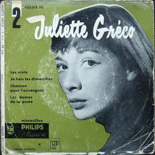 Cover Juliette Gréco - 2 - Les Croix (7, EP) Schallplatten Ankauf