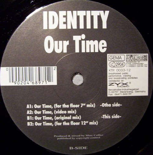 Cover Identity - Our Time (12) Schallplatten Ankauf