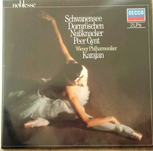 Cover Peter I. Tschaikowsky*, Edvard Grieg, Wiener Philharmoniker, Karajan* - Schwanensee Dornröschen Nußknacker Peer Gynt (2xLP, Album) Schallplatten Ankauf