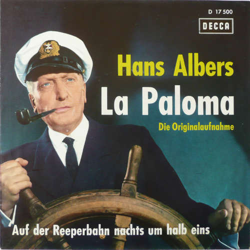 Cover Hans Albers - La Paloma / Auf Der Reeperbahn Nachts Um Halb Eins (7, Single, Mono, RE) Schallplatten Ankauf
