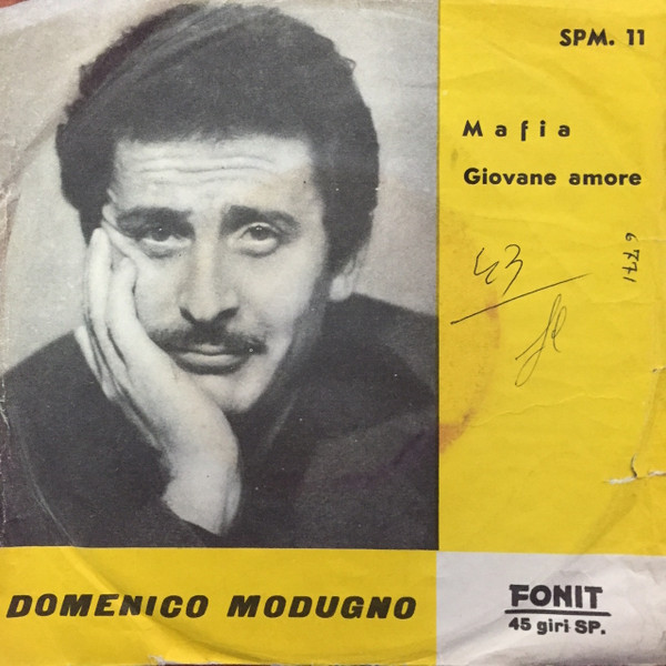 Cover Domenico Modugno - Mafia / Giovane Amore (7) Schallplatten Ankauf