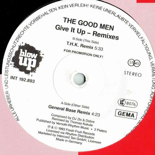 Cover The Good Men - Give It Up (Remixes) (12, Promo) Schallplatten Ankauf