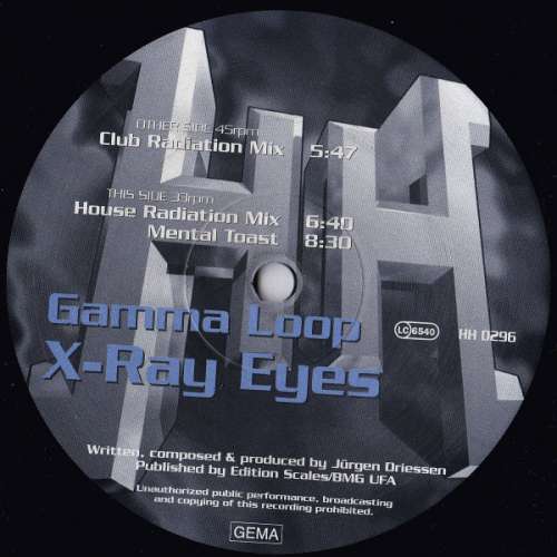 Cover Gamma Loop - X-Ray Eyes (12) Schallplatten Ankauf