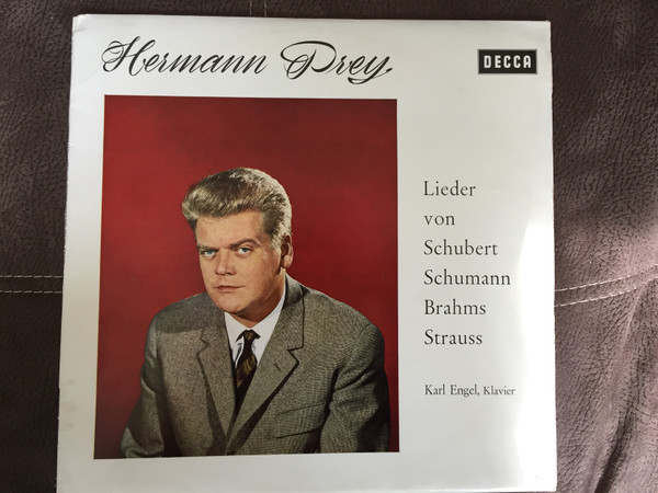 Cover Hermann Prey, Karl Engel - Lieder von Schubert, Schumann, Brahms, Strauss (LP, RP) Schallplatten Ankauf