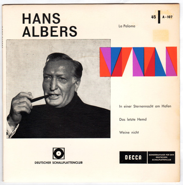 Bild Hans Albers - La Paloma (7, EP, Club, Smplr, S/Edition, Fül) Schallplatten Ankauf
