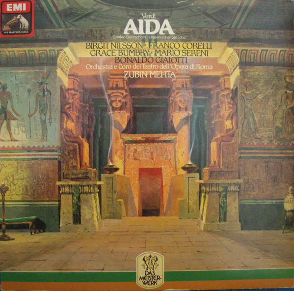 Cover Giuseppe Verdi - Aida (Grosser Querschnitt In Italienischer Sprache) (LP) Schallplatten Ankauf