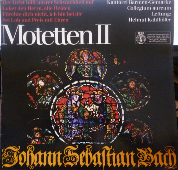 Cover Johann Sebastian Bach - Kantorei Barmen-Gemarke, Collegium aureum* Leitung: Helmut Kahlhöfer - Motetten II (LP) Schallplatten Ankauf