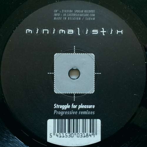 Cover Minimalistix - Struggle For Pleasure (Progressive Remixes) (12) Schallplatten Ankauf