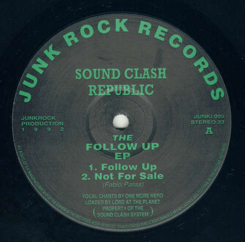 Cover Sound Clash Republic - The Follow Up EP (12) Schallplatten Ankauf