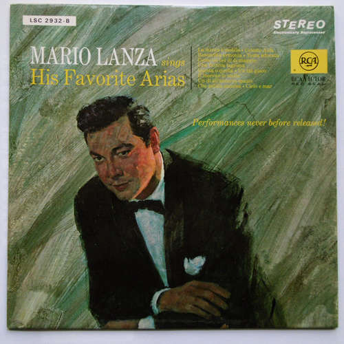 Cover Mario Lanza - Mario Lanza Sings His Favorite Arias (LP) Schallplatten Ankauf