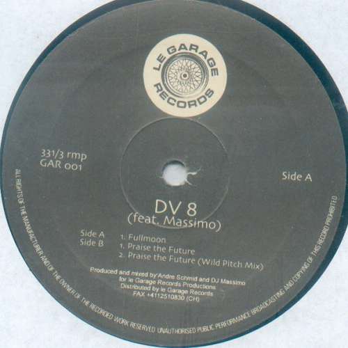 Cover DV8 (2) Feat. Massimo* - Fullmoon & Praise The Future (12) Schallplatten Ankauf