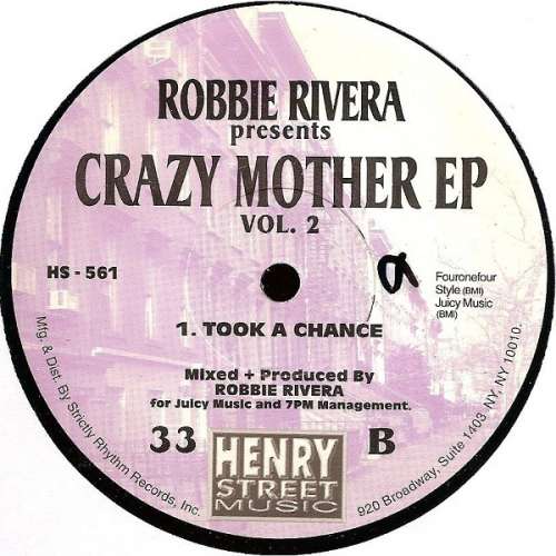 Cover Robbie Rivera - Crazy Mother EP Vol. 2 (12, EP) Schallplatten Ankauf
