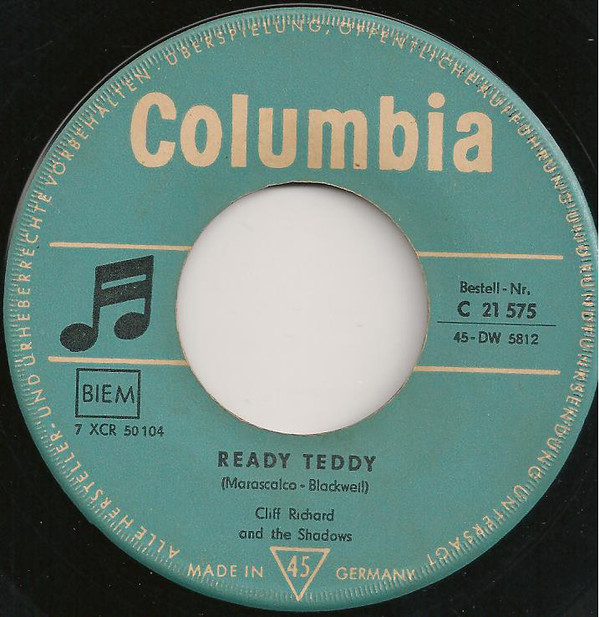 Cover Cliff Richard - Ready Teddy (7, Single) Schallplatten Ankauf