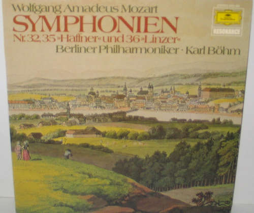 Cover Wolfgang Amadeus Mozart - Berliner Philharmoniker, Karl Böhm - Symphonien Nr. 32, 35 Haffner Und 36 Linzer (LP) Schallplatten Ankauf