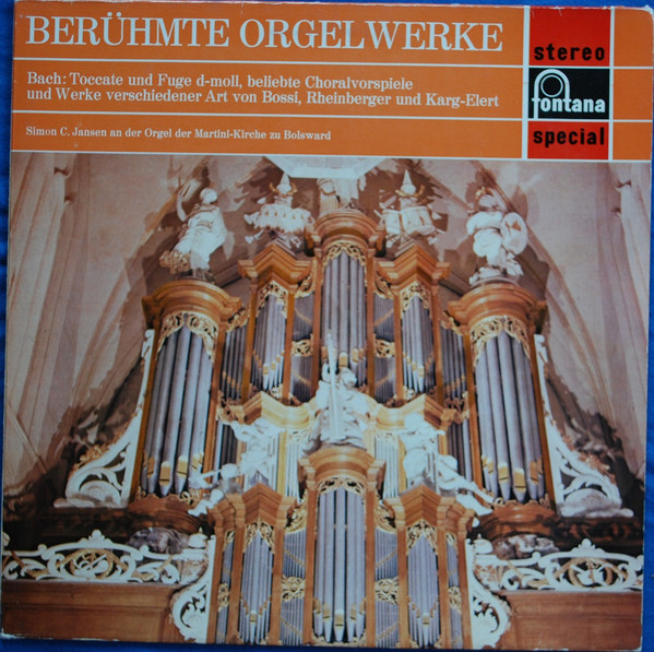 Cover Simon C. Jansen - Berühmte Orgelwerke (LP) Schallplatten Ankauf