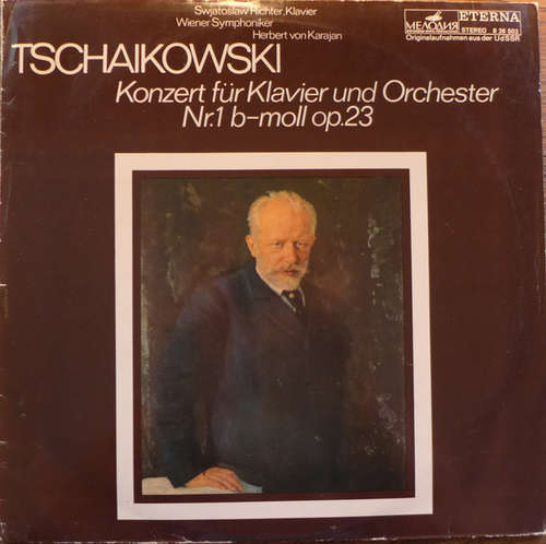 Cover Swjatoslaw Richter* , Klavier, Wiener Symphoniker, Herbert Von Karajan, Tschaikowski* - Konzert Für Klavier Und Orchester Nr. 1 B-moll Op.23 (LP, RP) Schallplatten Ankauf