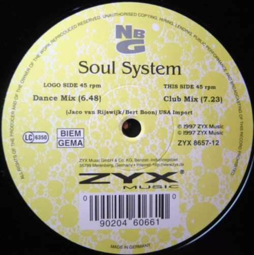 Cover NBG* - Soul System (12) Schallplatten Ankauf