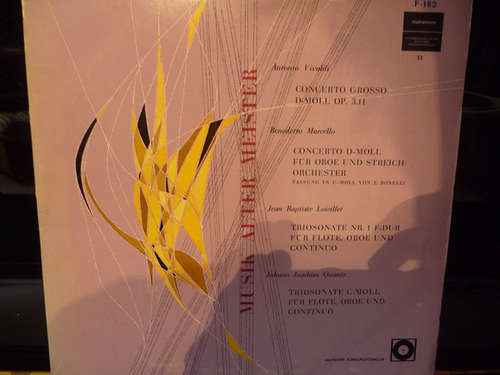 Cover Antonio Vivaldi, Benedetto Marcello, Jean Baptiste Loieillet*, Johann Joachim Quantz - Musik Alter Meister (LP, Mono) Schallplatten Ankauf