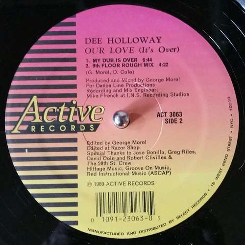Cover Dee Holloway - Our Love (It's Over) (12) Schallplatten Ankauf