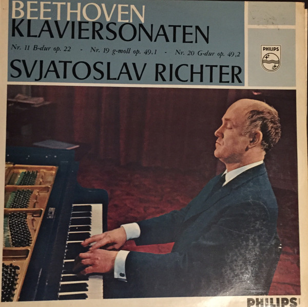 Bild Beethoven*, Sviatoslav Richter - Klaviersonaten Nr. 11 B-dur Op. 22 - Nr. 19 G-moll Op. 49, 1 - Nr. 20 G-dur Op. 49, 2 (LP) Schallplatten Ankauf