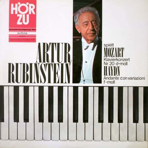 Cover Artur Rubinstein*, Mozart* / Haydn* - Klavierkonzert Nr. 20 D-moll / Andante Con Variazioni F-moll (LP) Schallplatten Ankauf