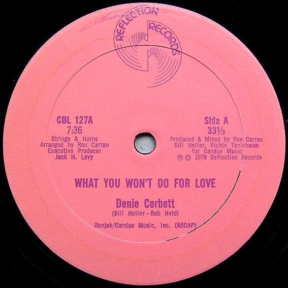 Cover Denie Corbett - What You Won't Do For Love (12) Schallplatten Ankauf