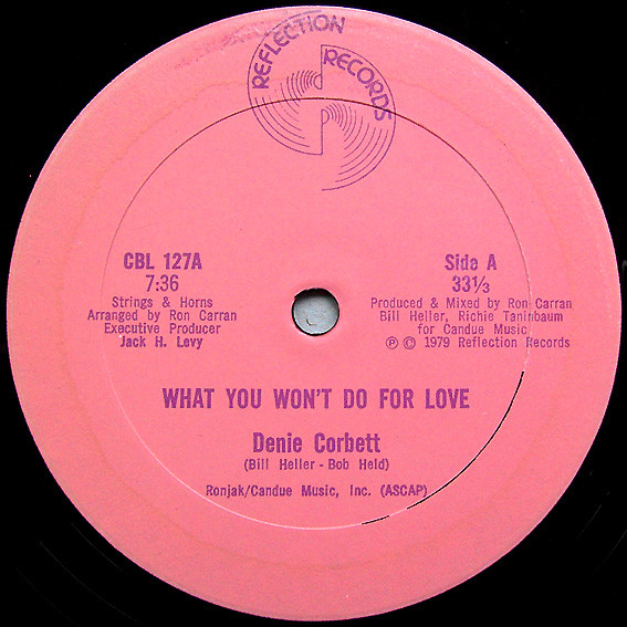 Cover Denie Corbett - What You Won't Do For Love (12) Schallplatten Ankauf