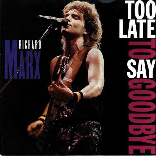 Cover Richard Marx - Too Late To Say Goodbye (7, Single) Schallplatten Ankauf