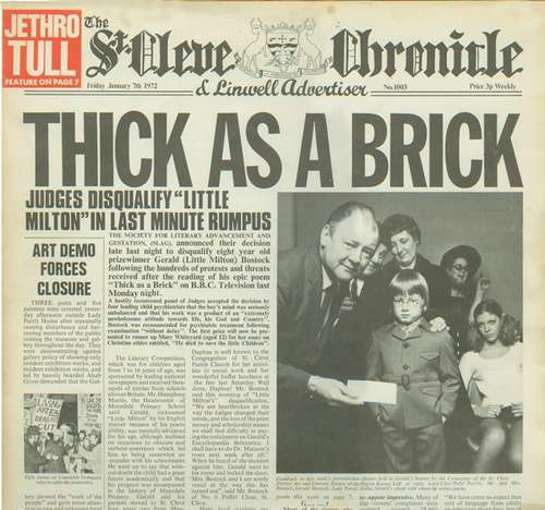 Cover Thick As A Brick Schallplatten Ankauf