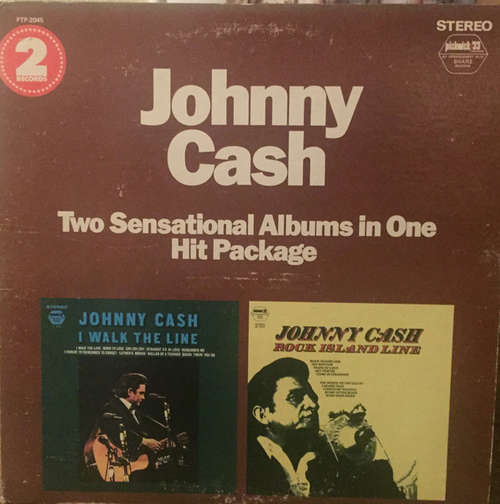 Cover Johnny Cash - I Walk The Line / Rock Island Line  (2xLP, Comp) Schallplatten Ankauf