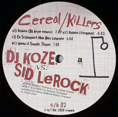 Cover DJ Koze vs. Sid LeRock - Naked (12, Ltd) Schallplatten Ankauf