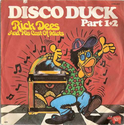 Cover Rick Dees And His Cast Of Idiots* - Disco Duck Part 1+2 (7, Single) Schallplatten Ankauf