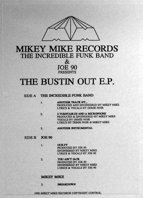 Cover The Bustin Out E.P. Schallplatten Ankauf