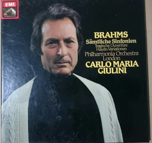 Bild Brahms* - Philharmonia Orchestra London*, Carlo Maria Giulini - Sämtliche Sinfonien (Tragische Ouvertüre / Haydn-Variationen) (4xLP + Box, Comp) Schallplatten Ankauf