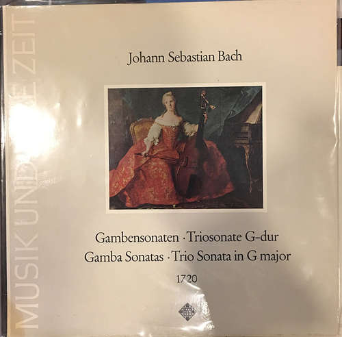 Cover Nikolaus Harnoncourt, Frans Brüggen, Leopold Stastny, Herbert Tachezi - Johann Sebastian Bach: Gamba Sonatas - Trio Sonata in G major (LP, Album) Schallplatten Ankauf