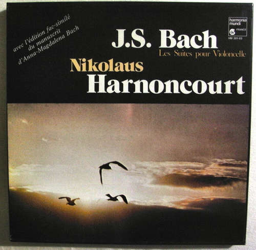 Cover J.S. Bach*, Nikolaus Harnoncourt - Les Suites Pour Violoncelle (3xLP, Box + Box) Schallplatten Ankauf
