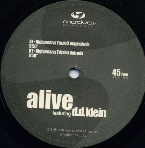 Cover Alive Featuring D.D. Klein - Alive (12) Schallplatten Ankauf