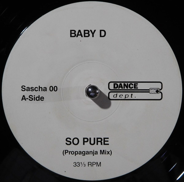 Cover Baby D - So Pure (Propaganja Mix) (12, S/Sided) Schallplatten Ankauf
