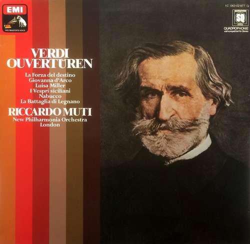 Cover Riccardo Muti, Giuseppe Verdi - Ouvertüren (LP, Quad) Schallplatten Ankauf