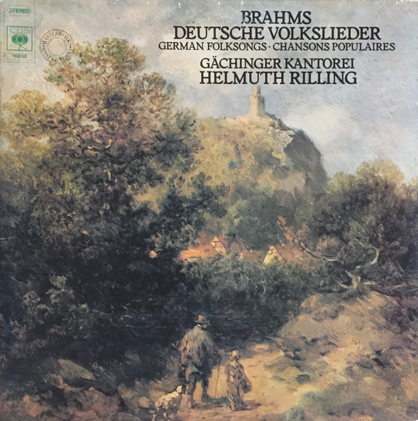 Cover Brahms*, Gächinger Kantorei*, Helmuth Rilling - Deutsche Volkslieder • German Folksongs • Chansons Populaires (LP, Gat) Schallplatten Ankauf