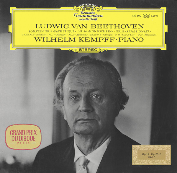 Cover Ludwig van Beethoven, Wilhelm Kempff - Sonaten Nr. 8 »Pathétique« · Nr. 14 »Mondschein« · Nr. 23 »Appassionata« (LP, RP) Schallplatten Ankauf