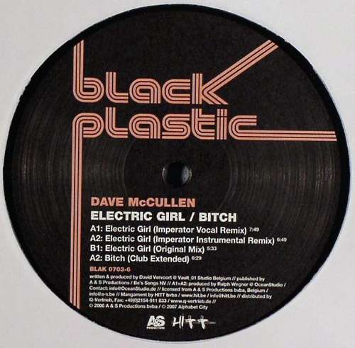 Cover Dave McCullen - Electric Girl / Bitch (12) Schallplatten Ankauf