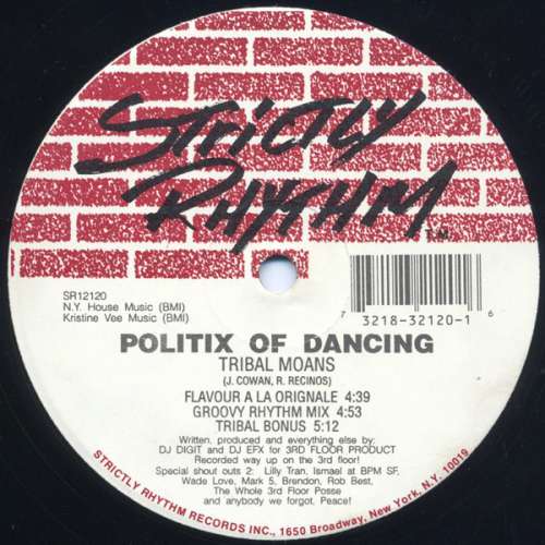 Cover Politix Of Dancing - Tribal Moans / Elevate (12) Schallplatten Ankauf